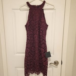 Lulus lace halter dress